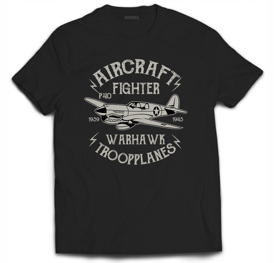

Tshirt Samolot Myśliwiec P40 II Wojna Militaria