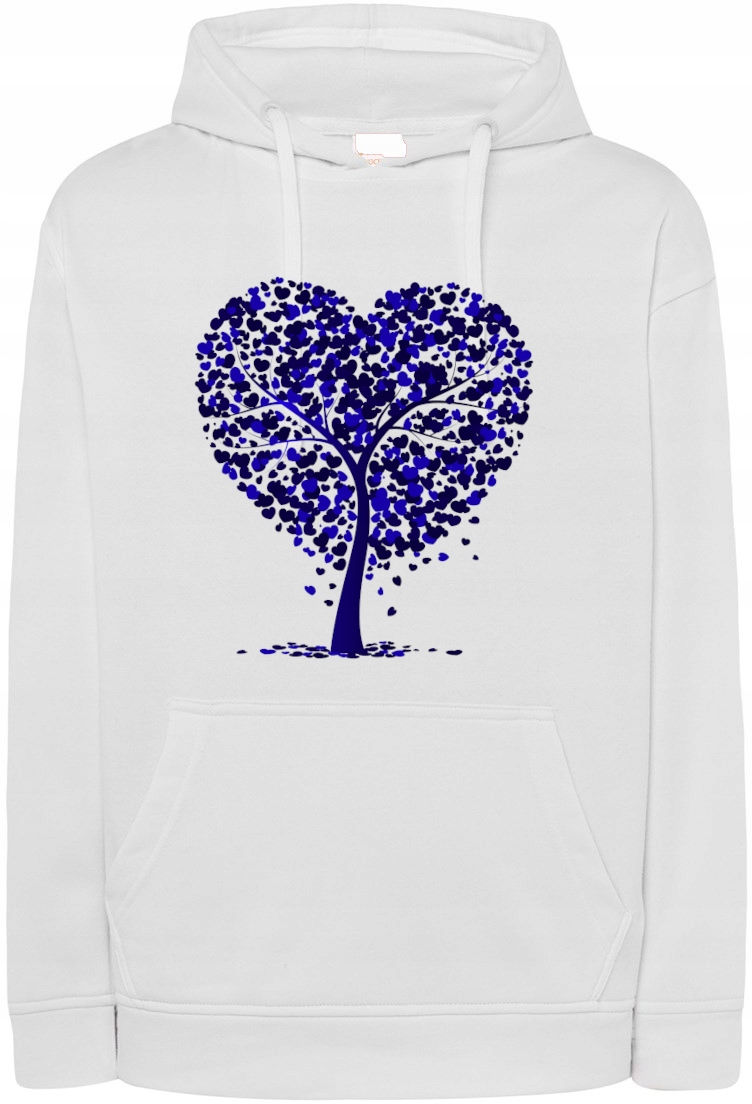 Valentýnská Mikina s potiskem Srdce Strom r.XL