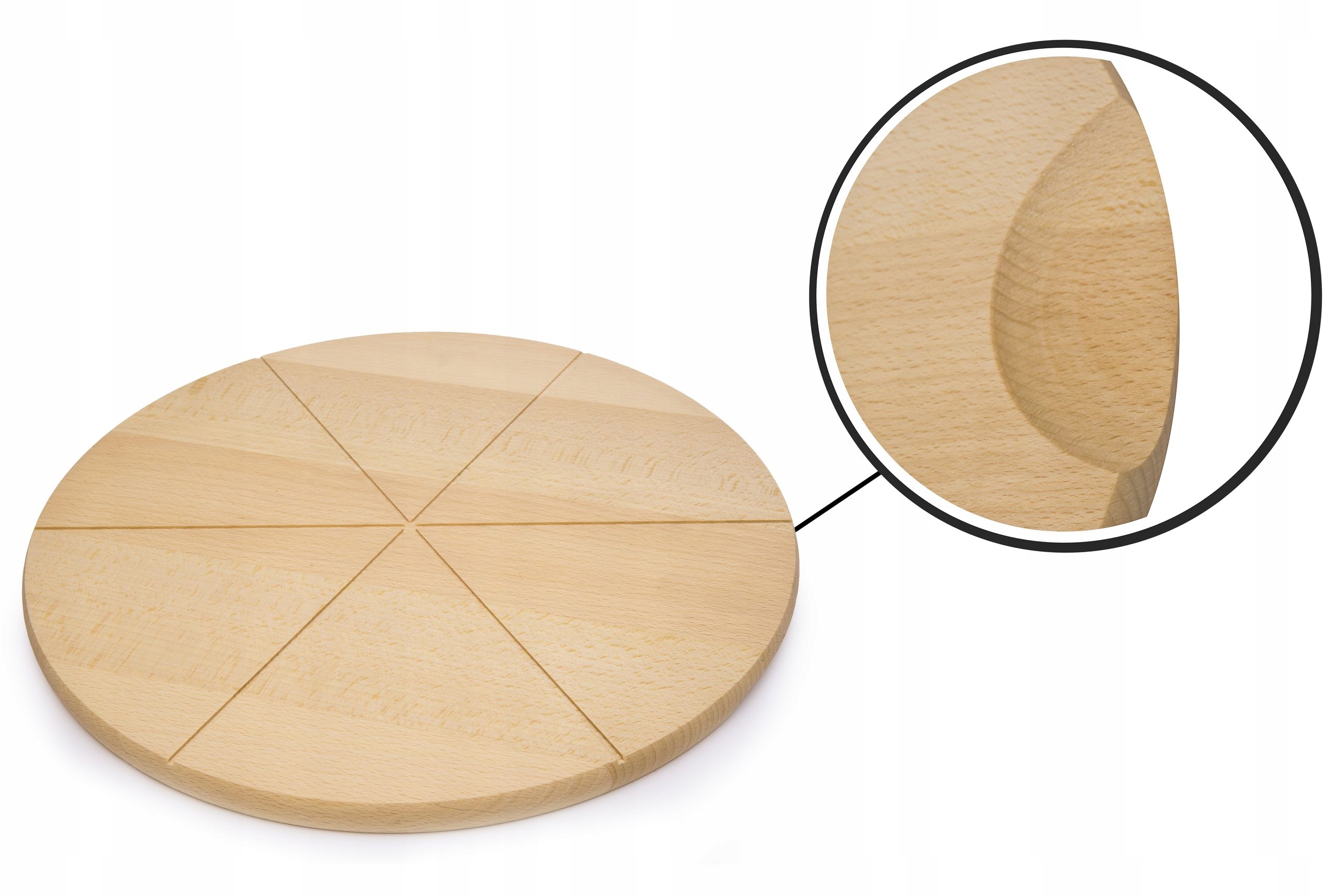 

Drewniana deska okrągła do pizzy serów wędlin 35cm