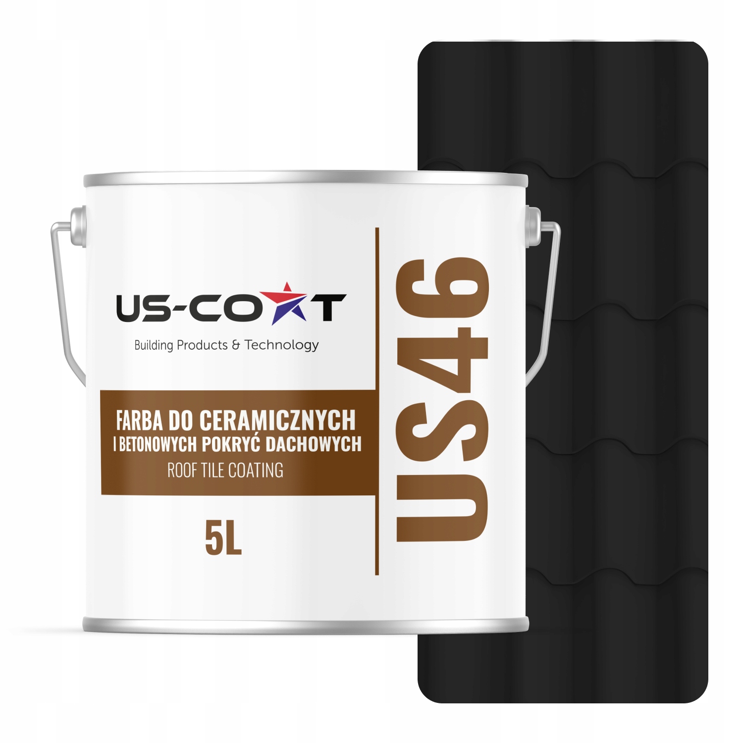 Farba Na Keramické Betónové Strechy Čierna RAL9005 5L Mat Výrobca