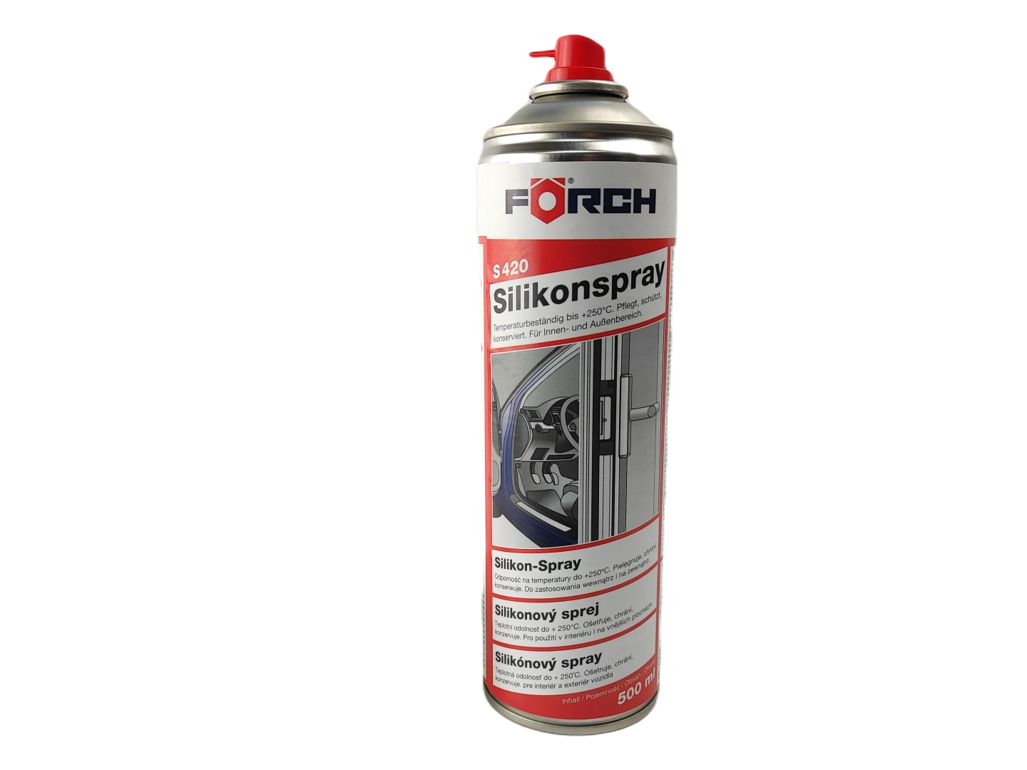 5X FORCH S420 SILIKON SPRAY 500 ML Stan opakowania oryginalne