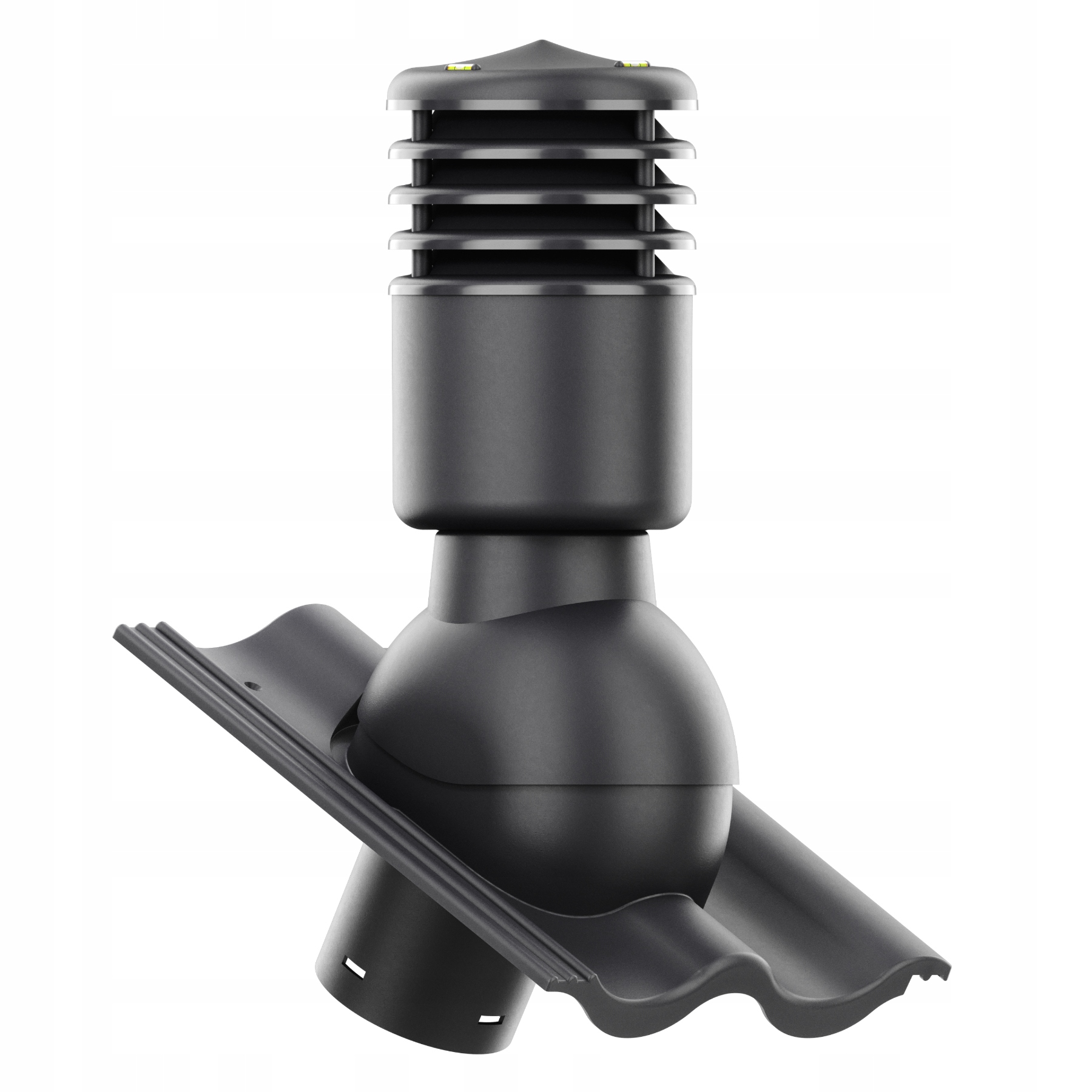 větrací komín Izolovaný Smart fi125 Braas Keltský Grafitový