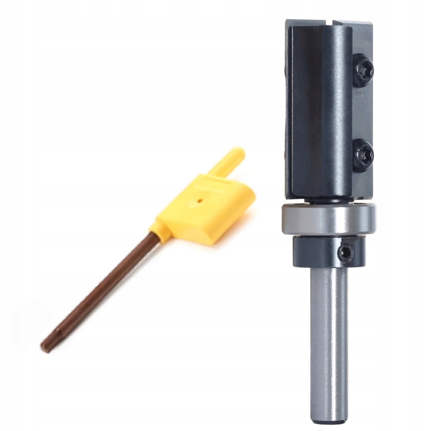 Přímá fréza na šablonu s ložiskem D19 mm L60 mm 12 mm pro vyměnitelné destičky