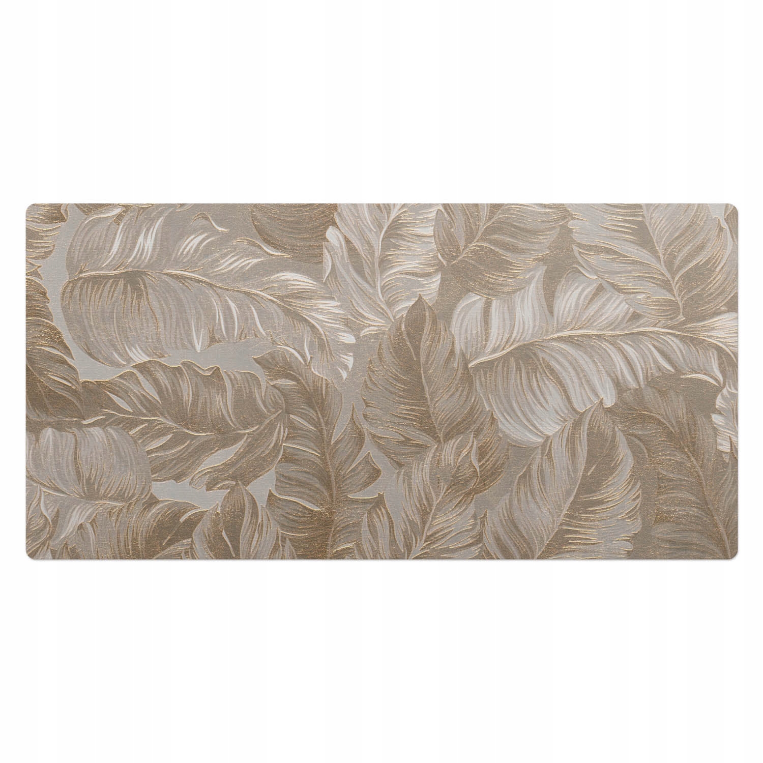 Podložka na psací stůl se vzorem Jemné listy v harmonickém vzoru 100 x 50 cm