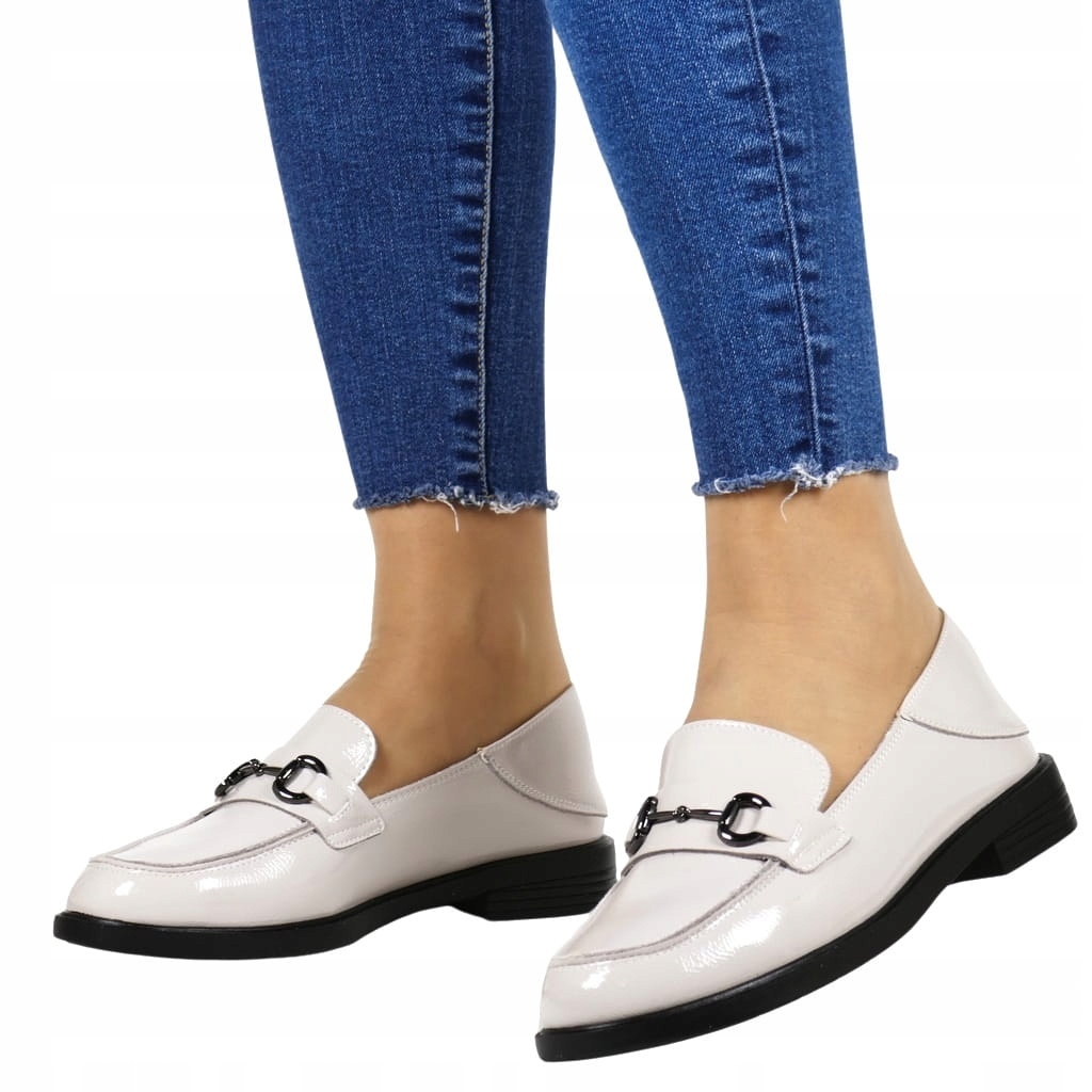 Béžové Dámské Mokasíny Z Kůže, Nazouvací Boty Vinceza, Elegantní Lak, Velikost 38