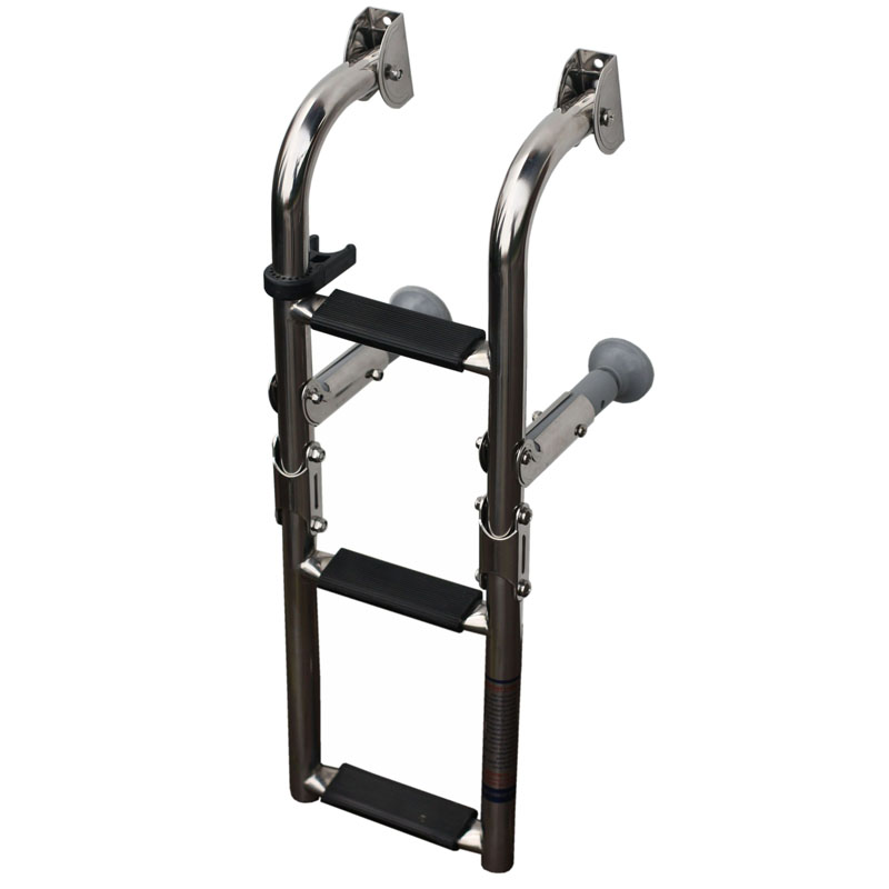 00079 - ЛЕСТНИЦА ИЗ НЕРЖАВЕЮЩЕЙ СТАЛИ ДЛЯ ЯХТ 3 ST. УЗКАЯ-00079