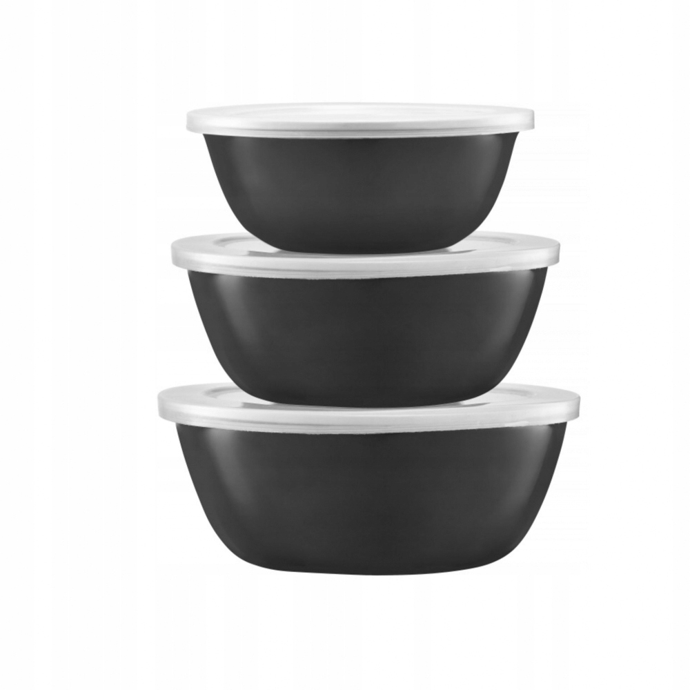 

Komplet Misek emaliowanych 8el z pokrywką Olkusz