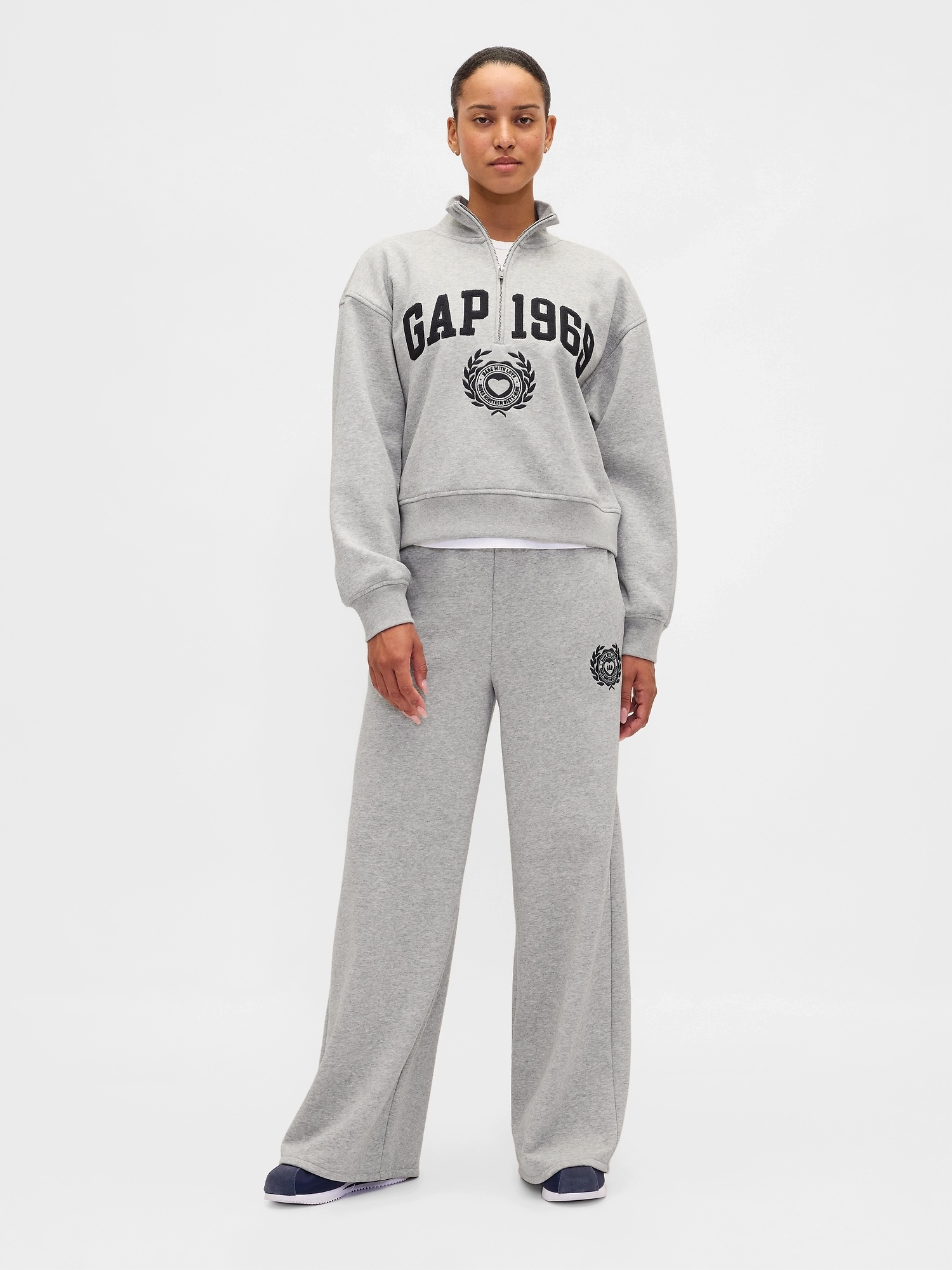 Gap Tepláky High Rise Baggy VintageSoft