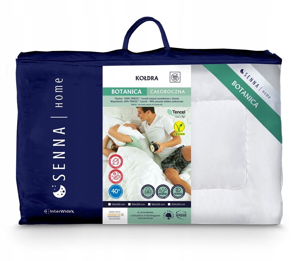

Kołdra naturalna Inter-widex Tencel 135x200 Luksus