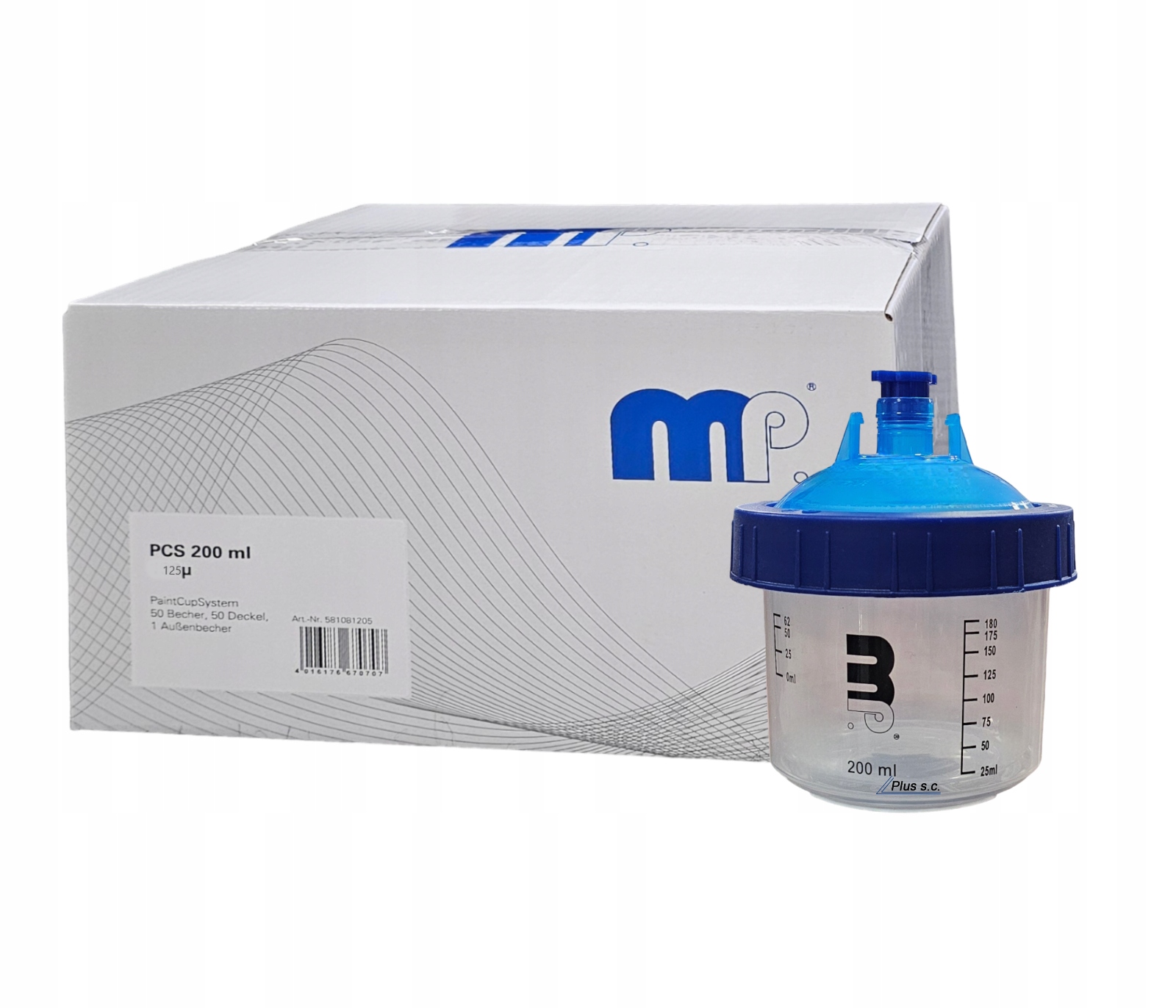 MIPA KUBKI PPS ZESTAW - 200ML 50SZT. 125 UM