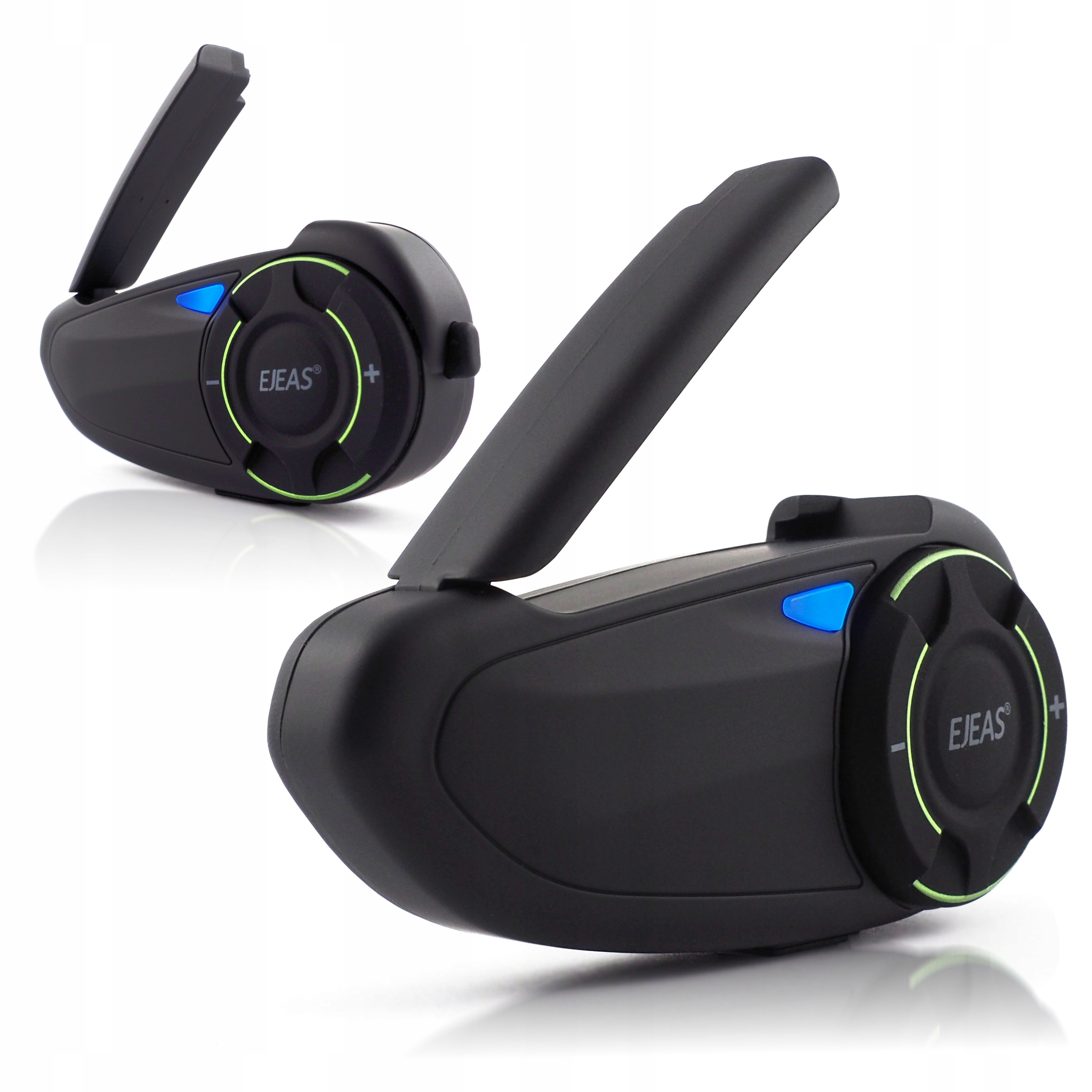 Motocyklový interkom Ejeas Q8 Usb-c Bluetooth Aplikácia Fm rádio 2 Kusy