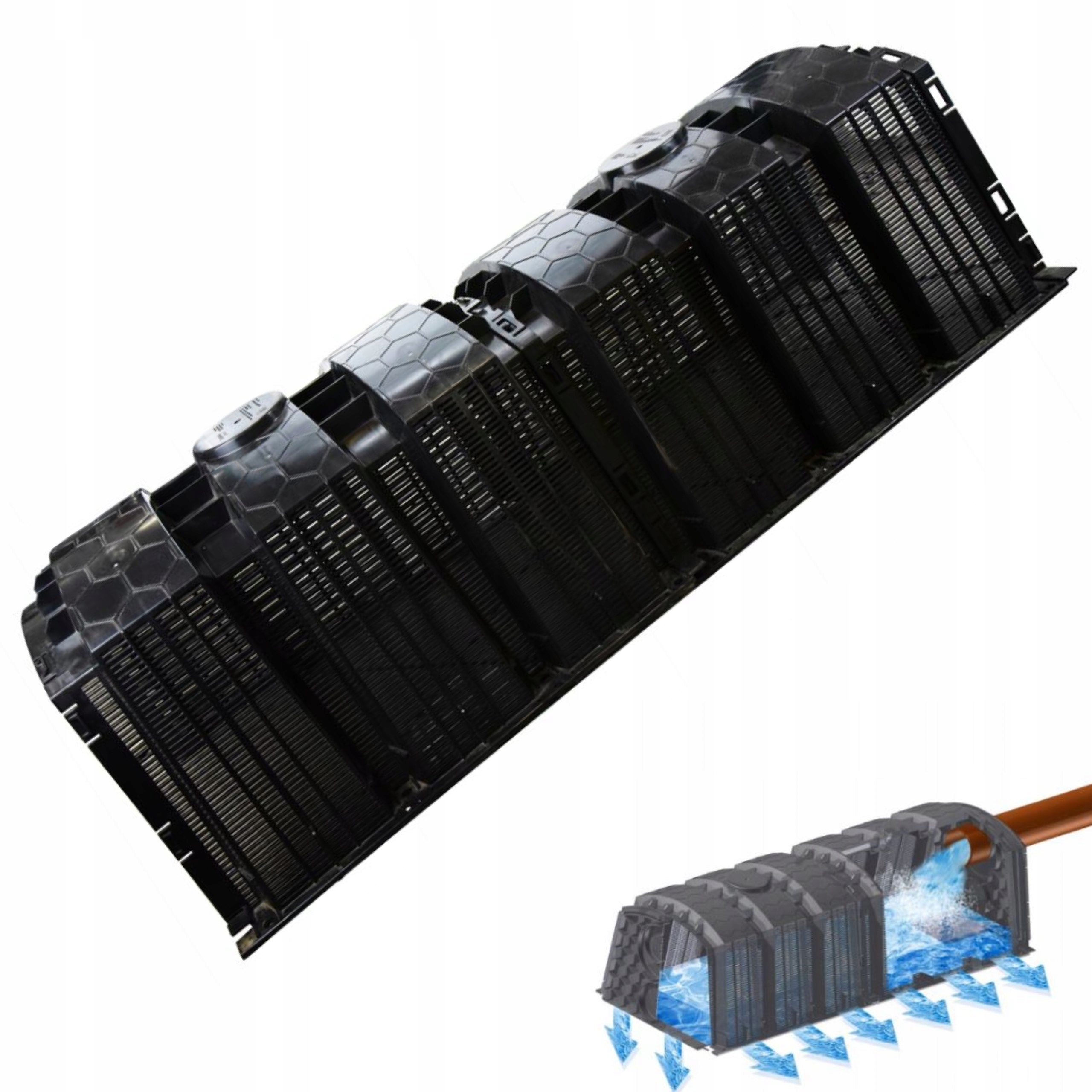 TUNEL rozsączający DRENARSKI do RYNNY oczyszczalni EAN (GTIN) 5901095522550