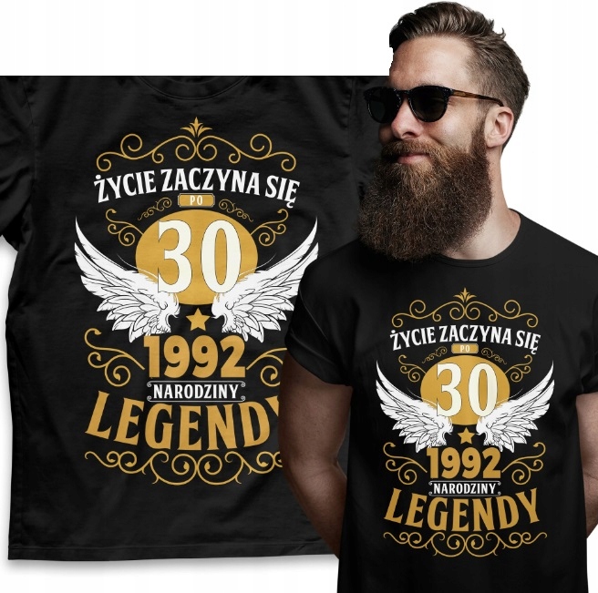 

T-shirt Życie Po Trzydziestce Upominek Na Urodziny
