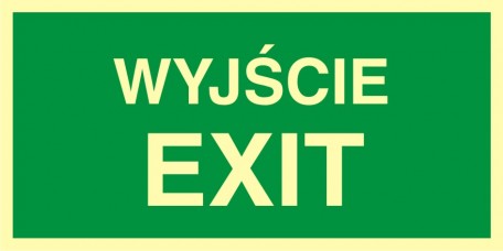 

Wyjście exit 10x20 folia fotoluminescencyjna
