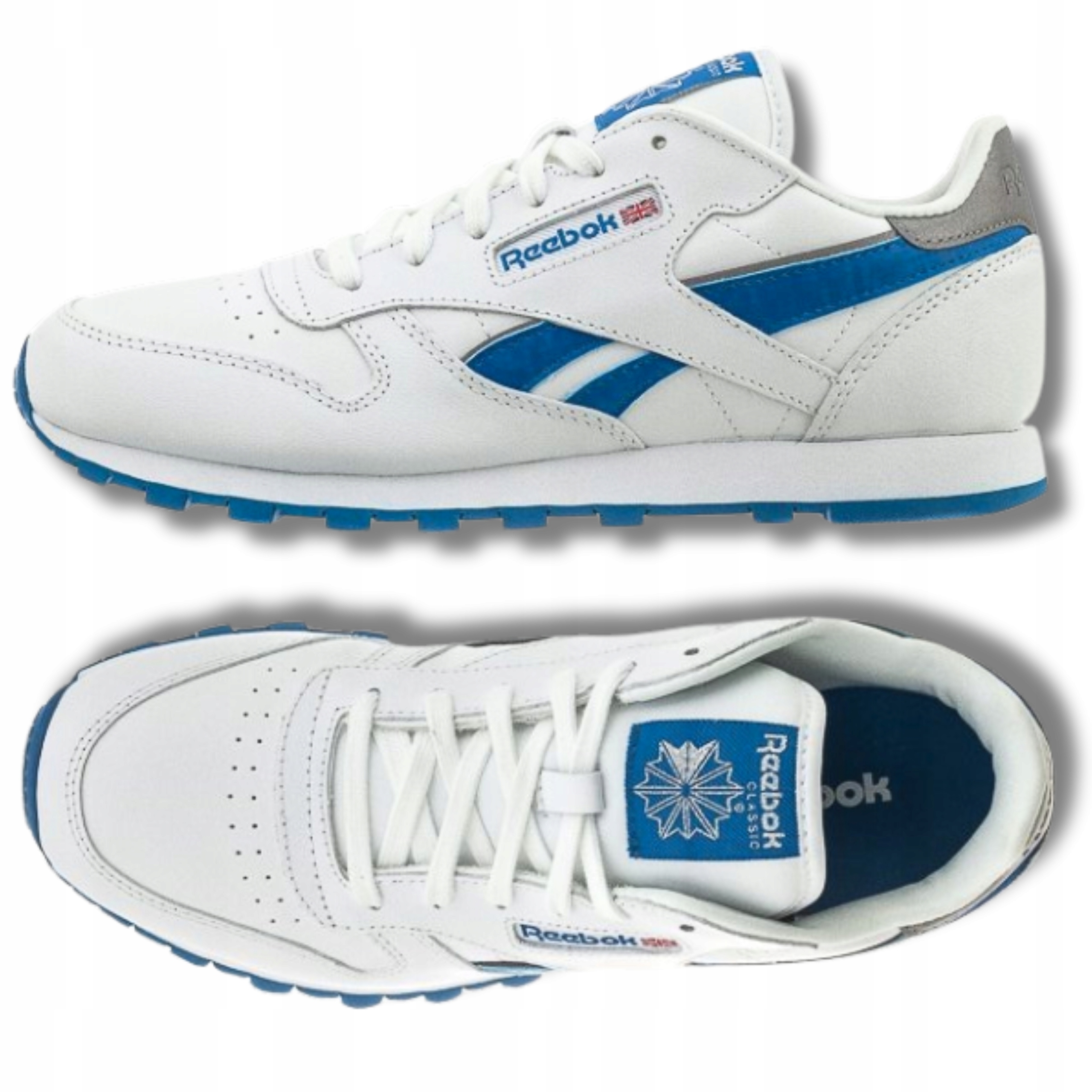 Reebok Dámské Sportovní Boty Kožené Tenisky Pro Každodenní Nošení Bílé 39