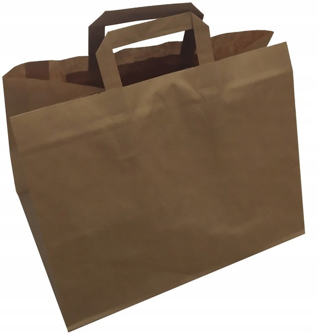 

Torba papierowa cateringowa brąz 32x22x25 50szt.