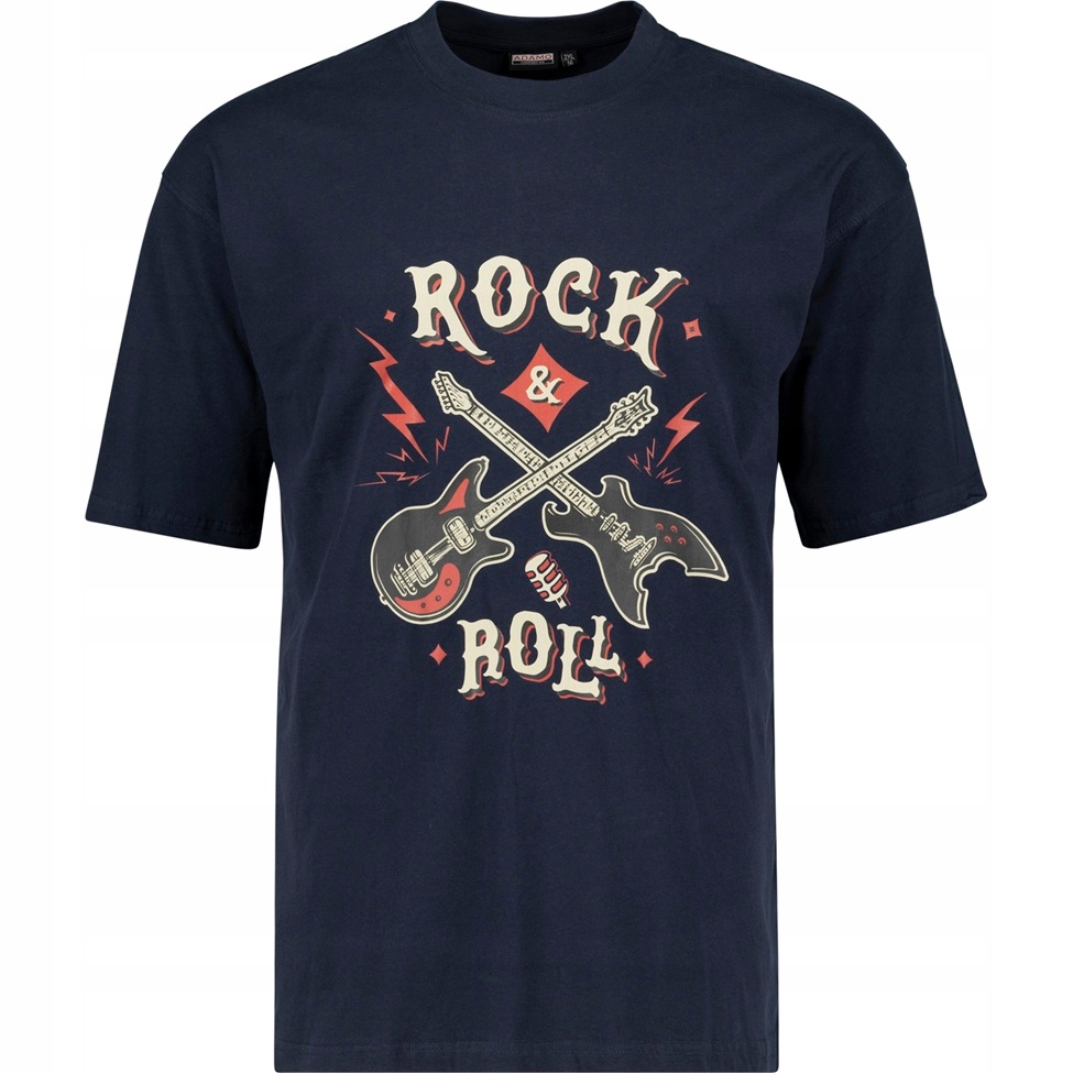 Tričko Pánské extra dlouhé tričko Tmavě modré Adamo Velké velikosti 4XL