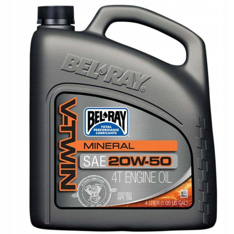 Olej Silnikowy Bel-ray V-twin Mineralny 20W50 4L