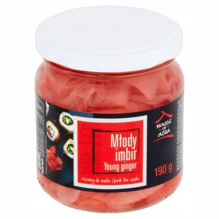 

Młody imbir różowy do sushi 190 g