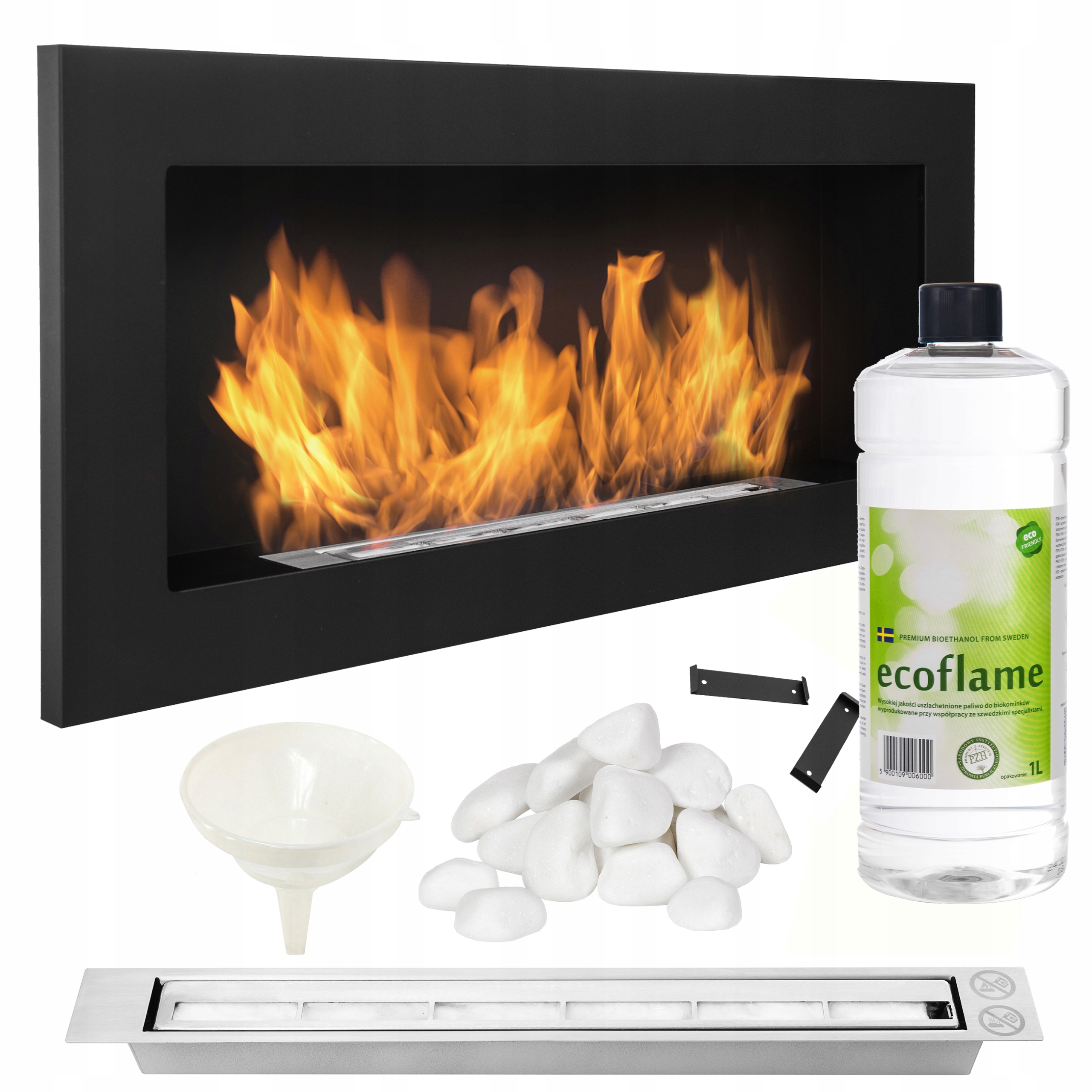 Biokrb Závěsný 90 cm Nástěnný černý pro Vestavbu