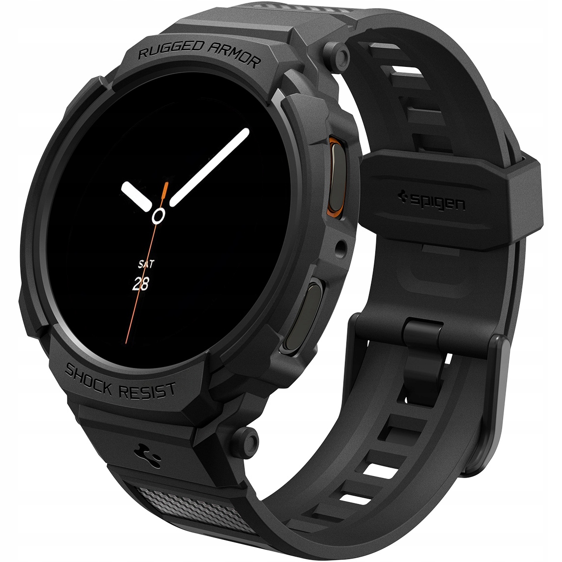 Etui z paskiem do Galaxy Watch 8 40mm, Spigen Rugged Armor Pro, sportowe