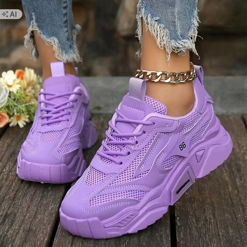 Shein Fioletowe Sportowe Sneakersy Z Siateczką 39.5 1ŁA
