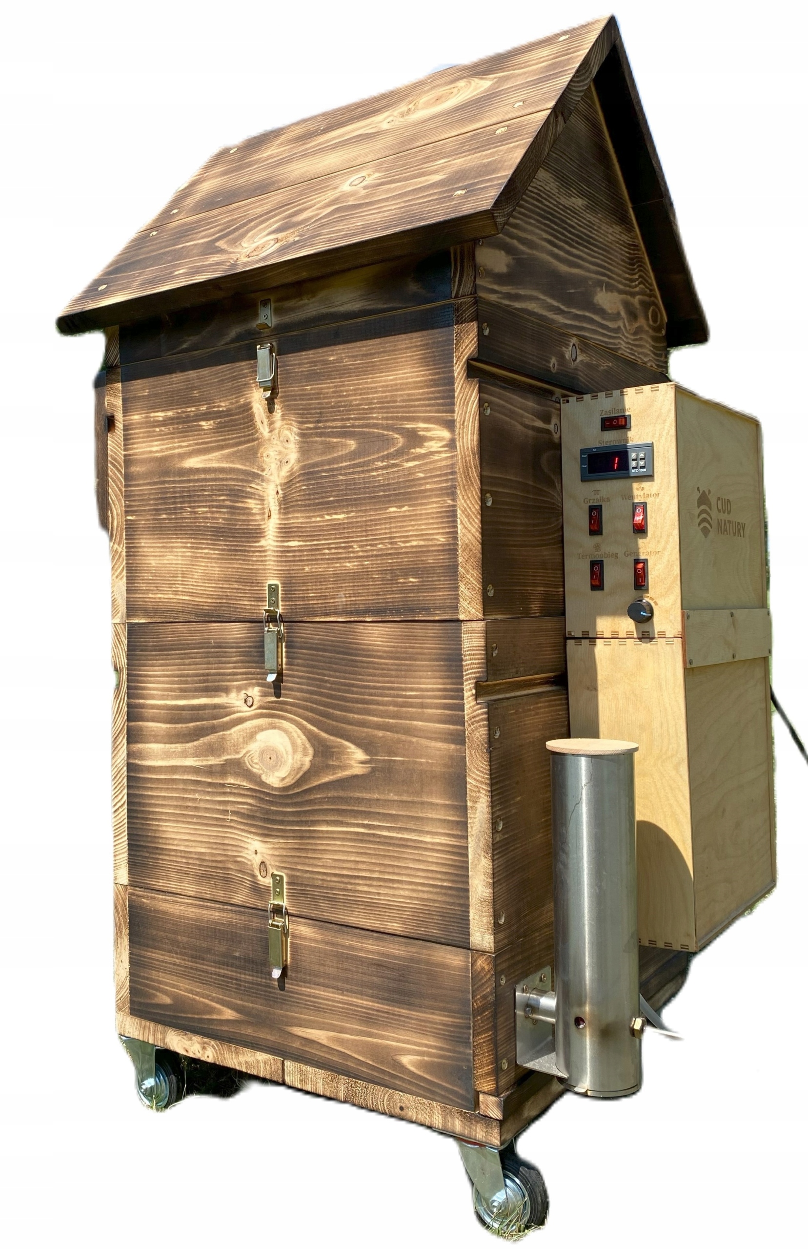 Elektrická udírna Dřevěná zahradní Termocirkulace Generátor kouře Udírna