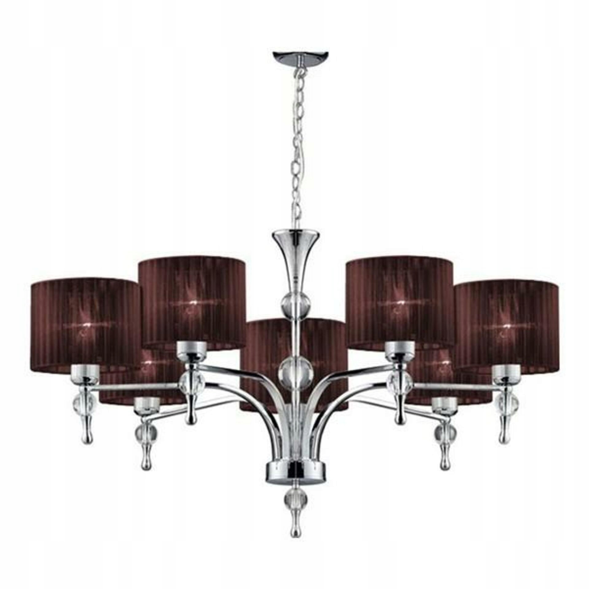 Závesné svietidlo AZzardo Impress 7 brown AZ2902 E27 7x50W IP20 80cm hnedé