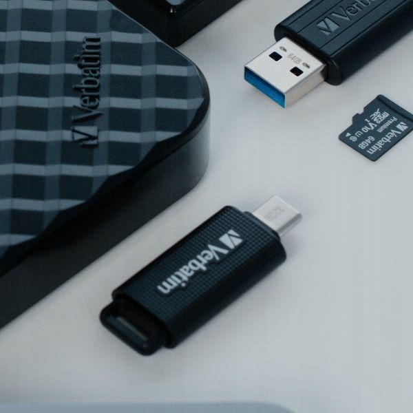 Verbatim Pendrive 64GB Usb-c czarny/black 49458