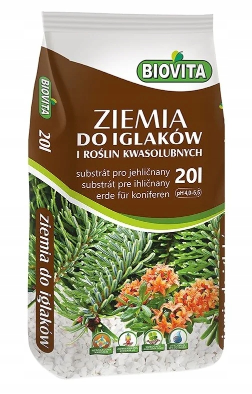 

Ziemia do iglaków roślin kwaśnolubnych Biovita 20L