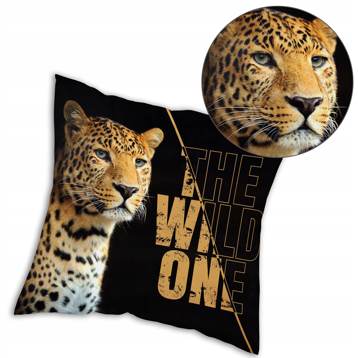 

Poszewka na poduszkę 40x40 3D lampart Haft