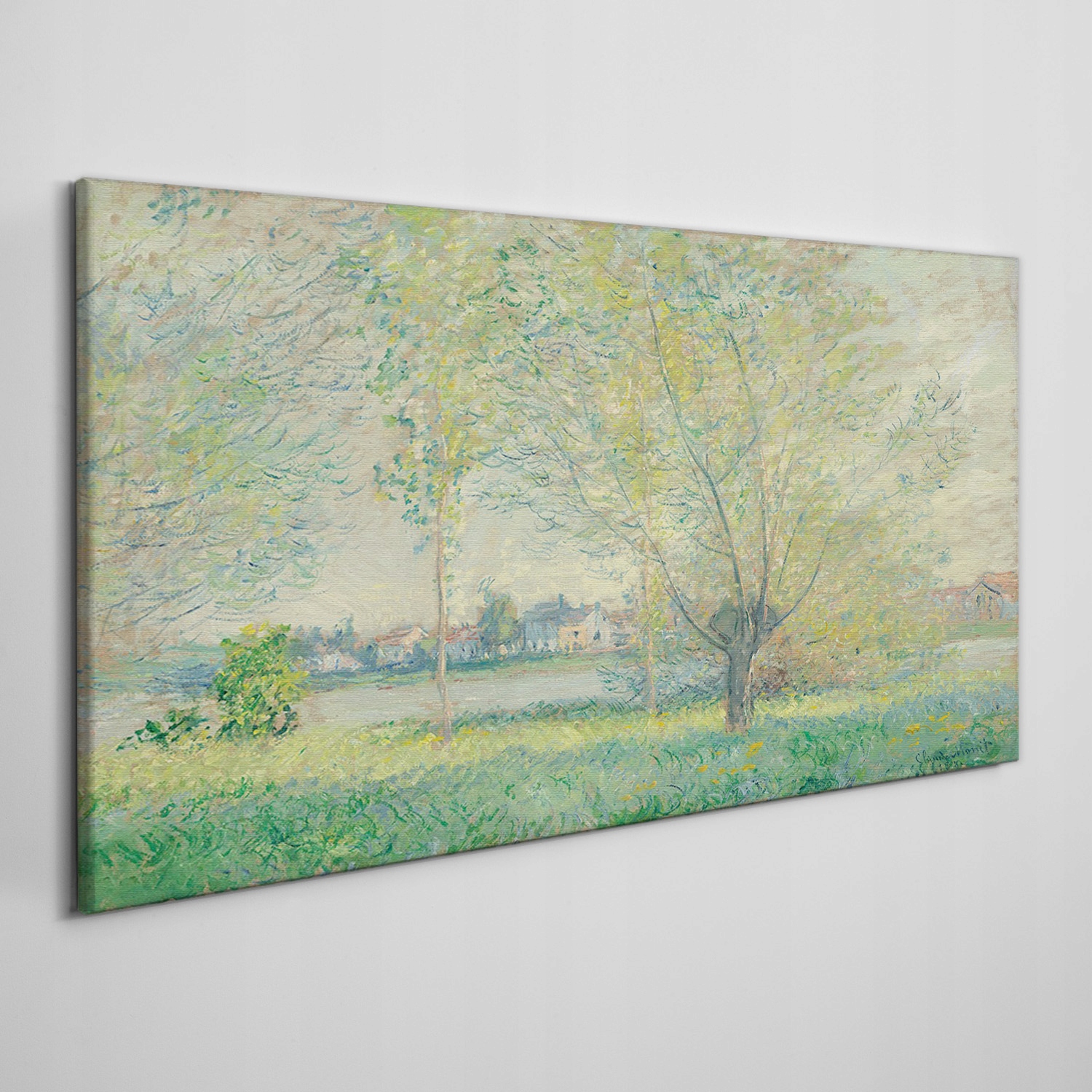 

Foto-obraz na ramie płótno Willows Monet 100x50 cm