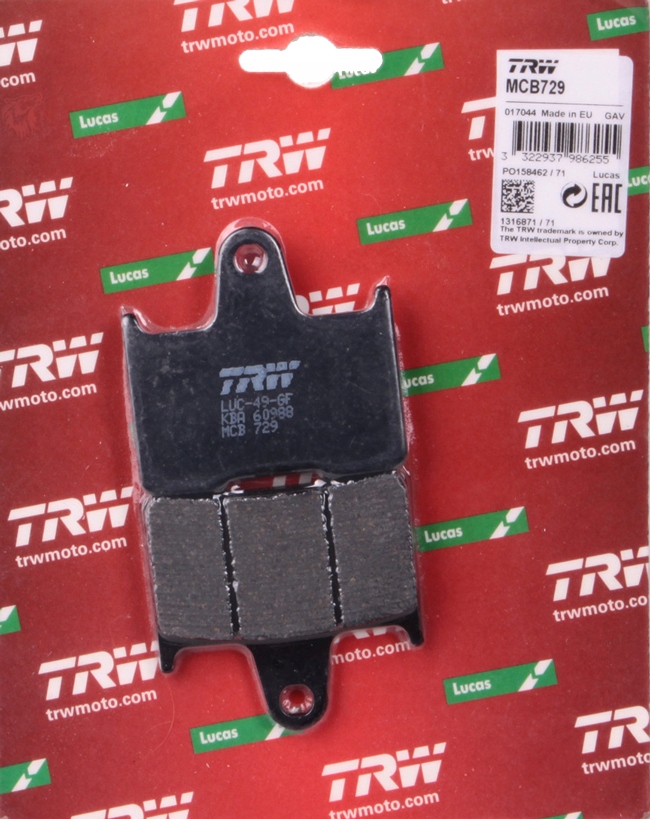 KLOCKI HAMULCOWE TRW SUZUKI GSF 650 05-06 TYŁ