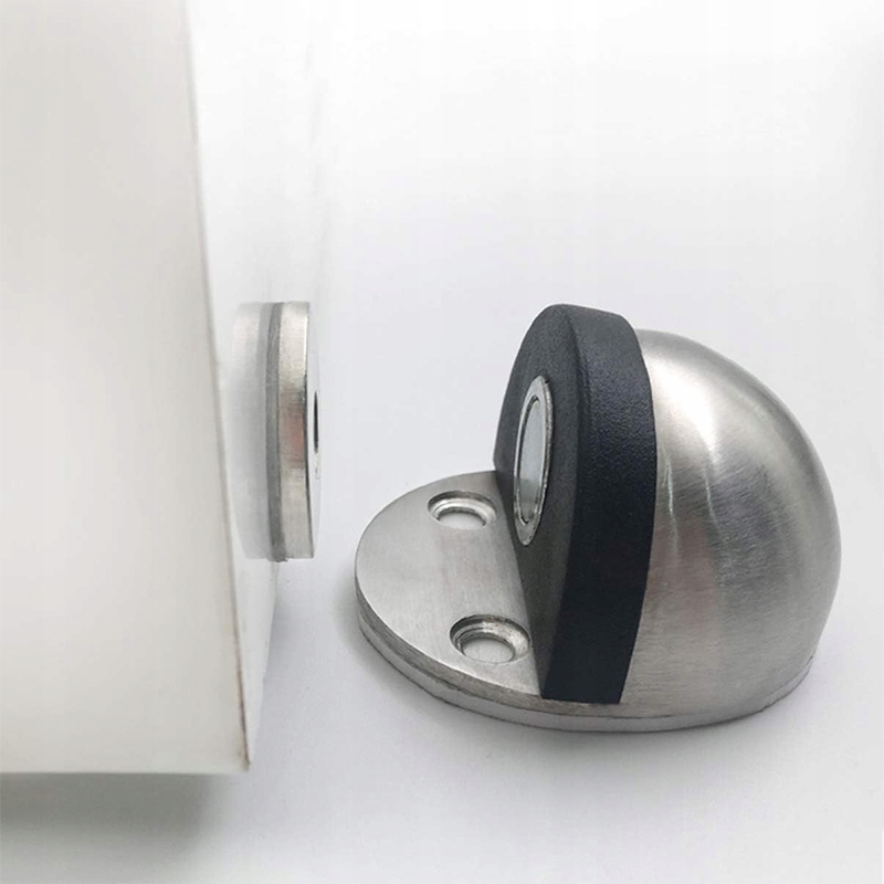 ODBOJNIK ODBÓJ DO DRZWI METALOWY MAGNETYCZNY STOPER OGRANICZNIK OKRĄGŁY Wysokość produktu 3 cm