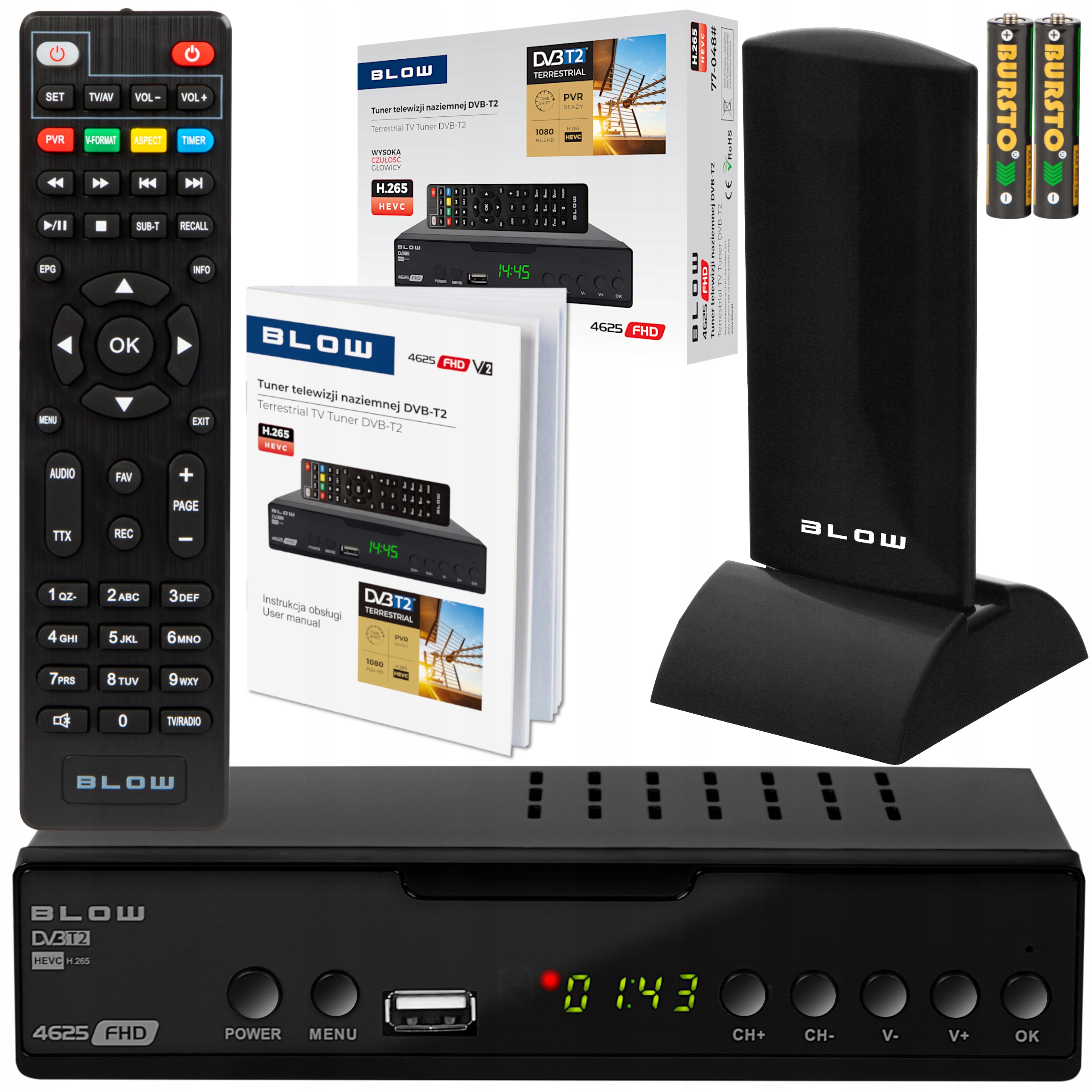 

Tuner dekoder cyfrowy Tv Dvb-t DVB-T2 Hdmi H.265
