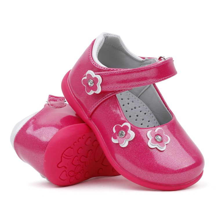 

Balerinki Dziewczynki Buty Dziecięce różowe Rzepy