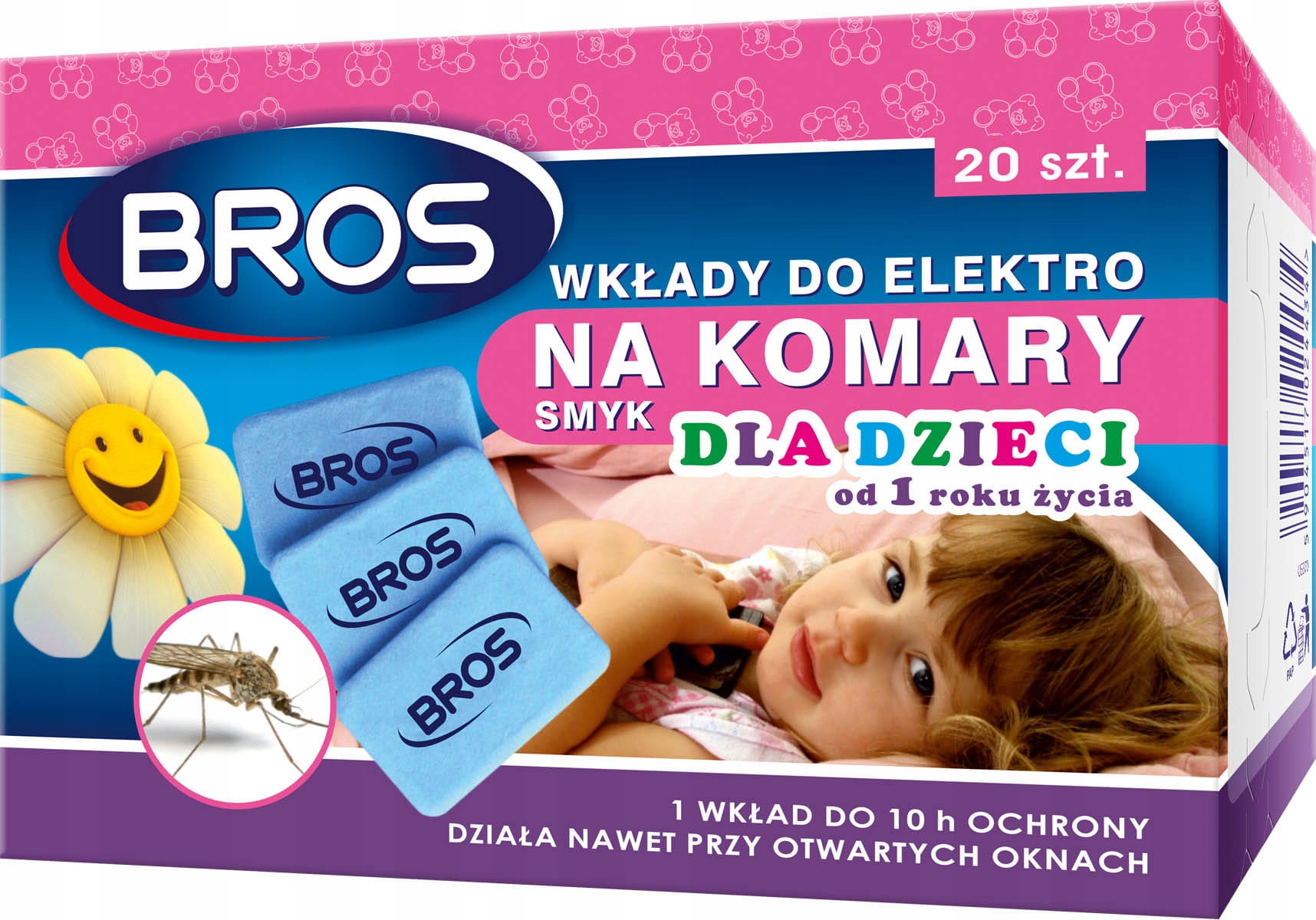 

Bros -wkłady do elektro na komary dla dzieci 20szt