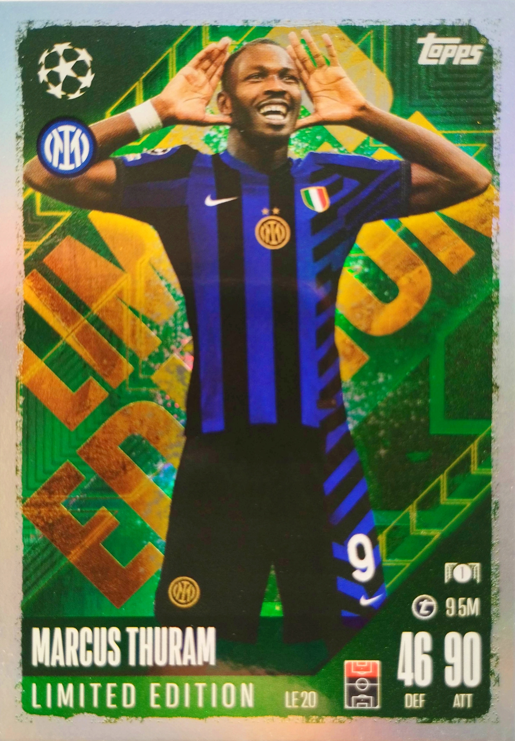 Topps Match Attax 2024-2025 Limited Le 20 Marcus Thuram Inter Mediolan