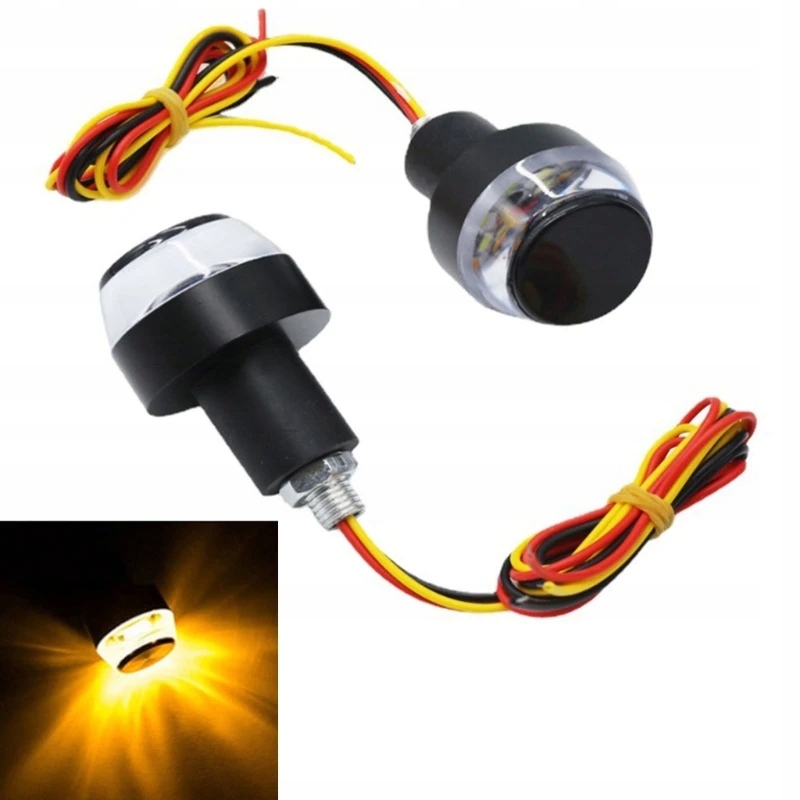 Handlebar End Lights Bike Turn Lights Indicator Night Cycling Safety