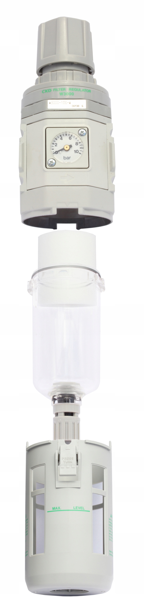 CKD W3000-10G-G3 Filtr+reduktor 5um 3/8' Kod producenta W3000-10G