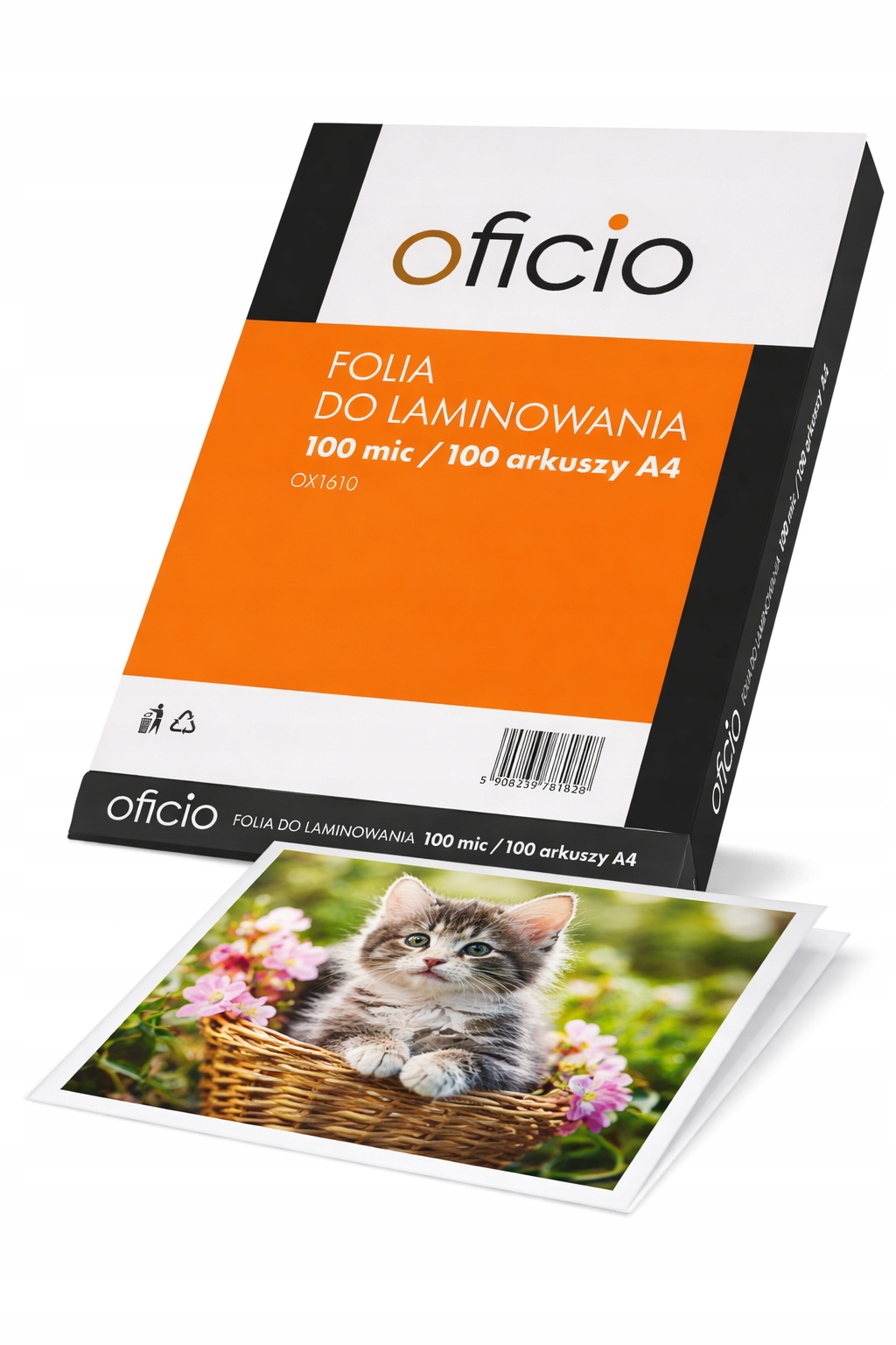 FOLIA OFICIO DO LAMINACJI A4 100MIC OP-100SZT