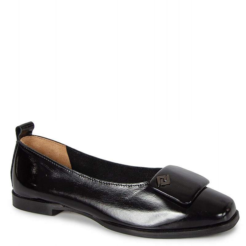Boccato 565.0110 Černé Kožené Baleríny S Ozdobou 39