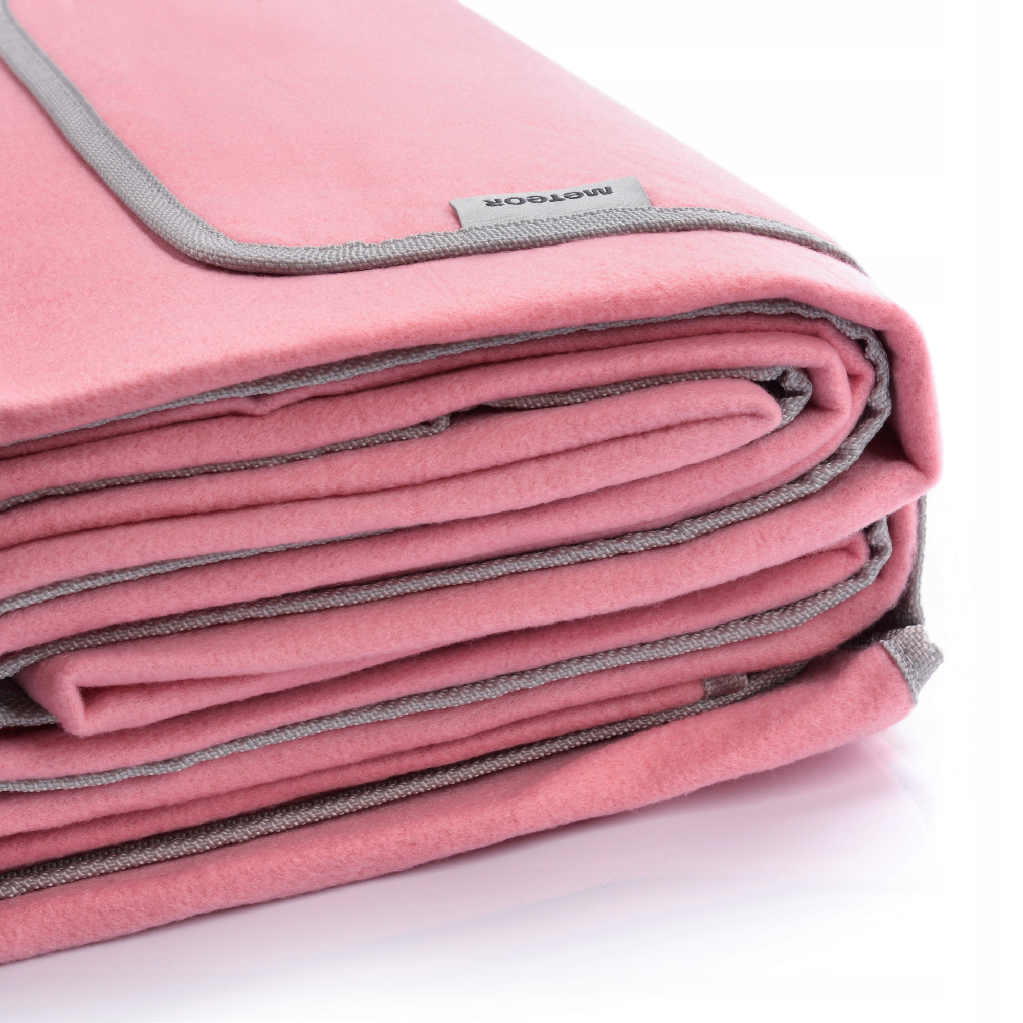 KOC PIKNIKOWY PLAŻOWY Z IZOLACJĄ ALU METEOR DUŻY XL 175x200 ALU 3 warstwy Model Koc piknikowy Meteor XL 175x200 cm różowy