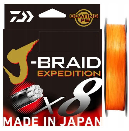 Daiwa J-Braid Expedition X8 #2.5 0.22mm 43.1lb 150m Or