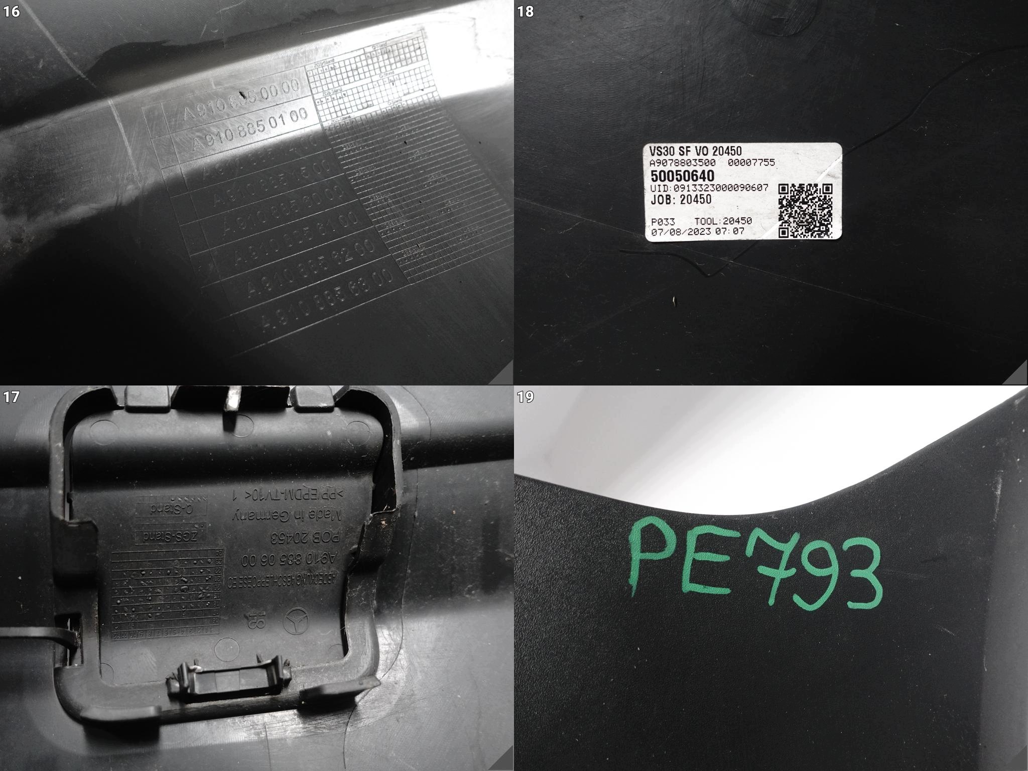 MERCEDES SPRINTER W907/W910 Paraurti BUMPER Anteriore 18- senza PDC e HALOGENOW