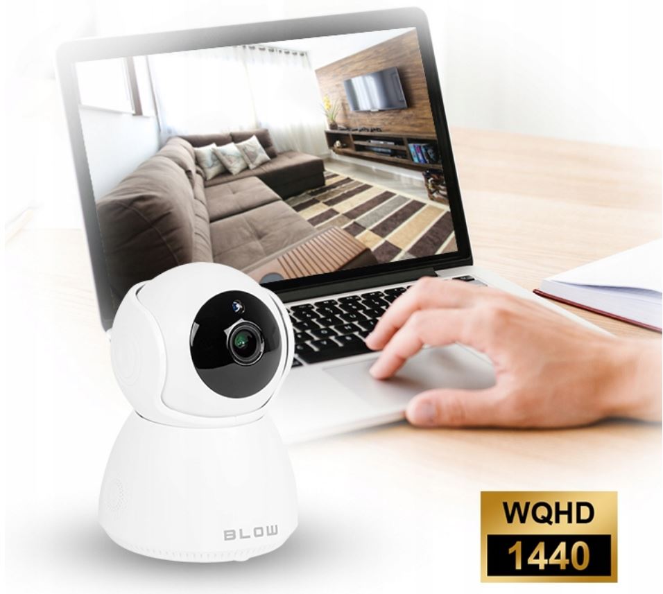 KAMERA WIFI OBROTOWA 2,5K IP MONITORING 5MPX IR Technologia IP