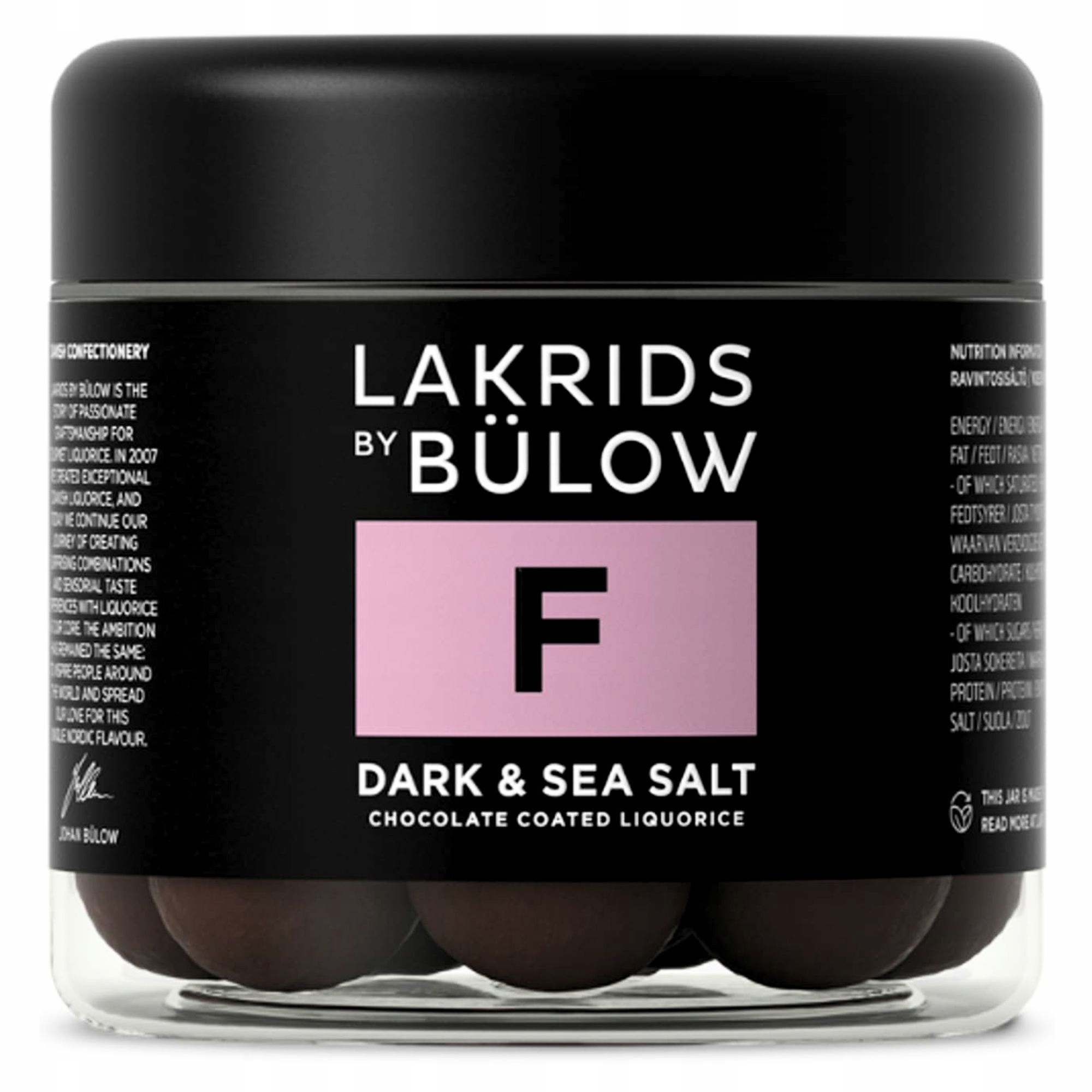 Levně Lakrids by Bülow Dark & Sea Salt exkluzivní dánská lékořice v čokoládě