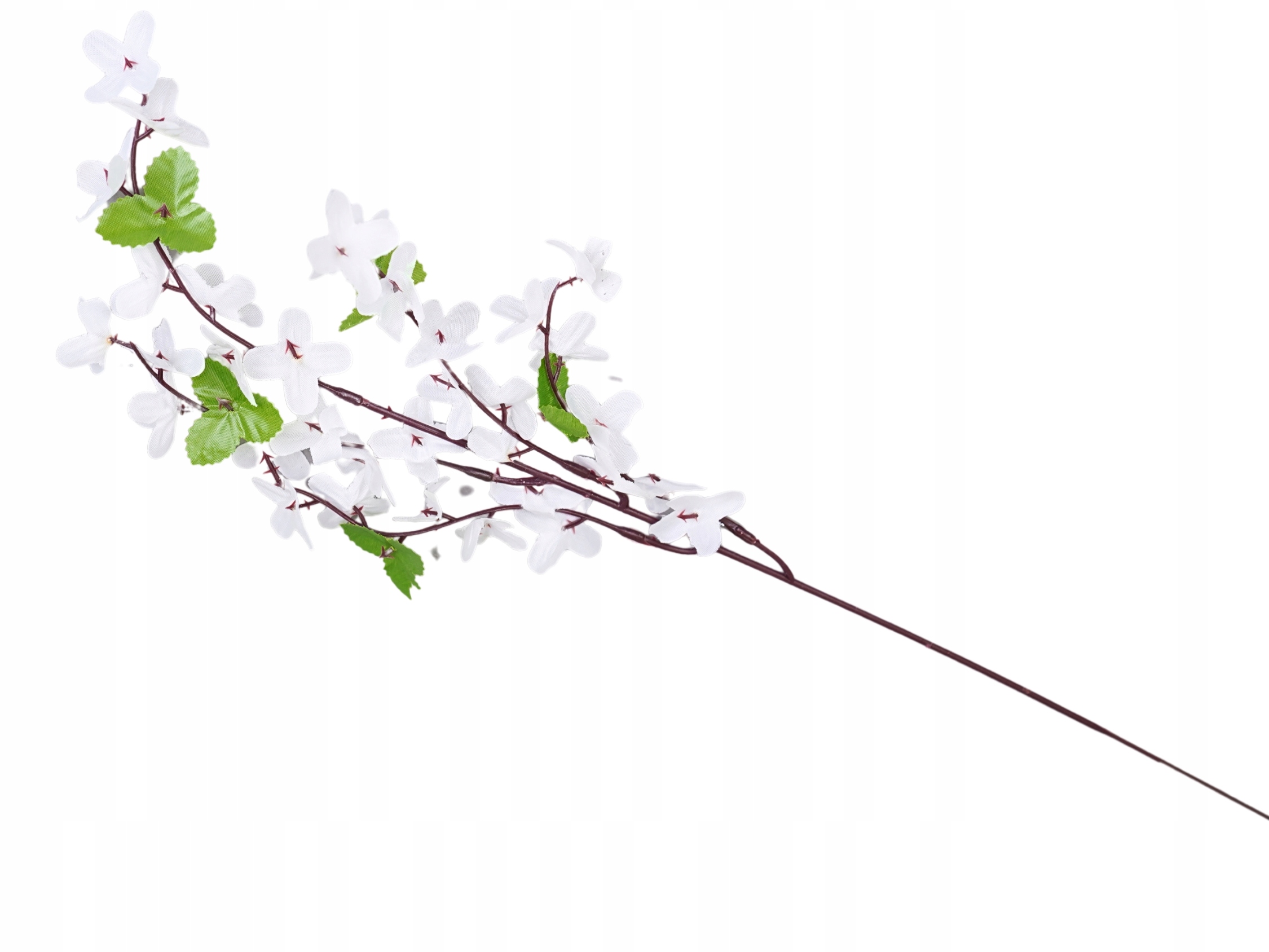 FORSYCJA BIAŁA SZTUCZNA GAŁĄZKA DŁUGA KWIATY WIOSENNE DODATEK STROIK 52CM Typ inny