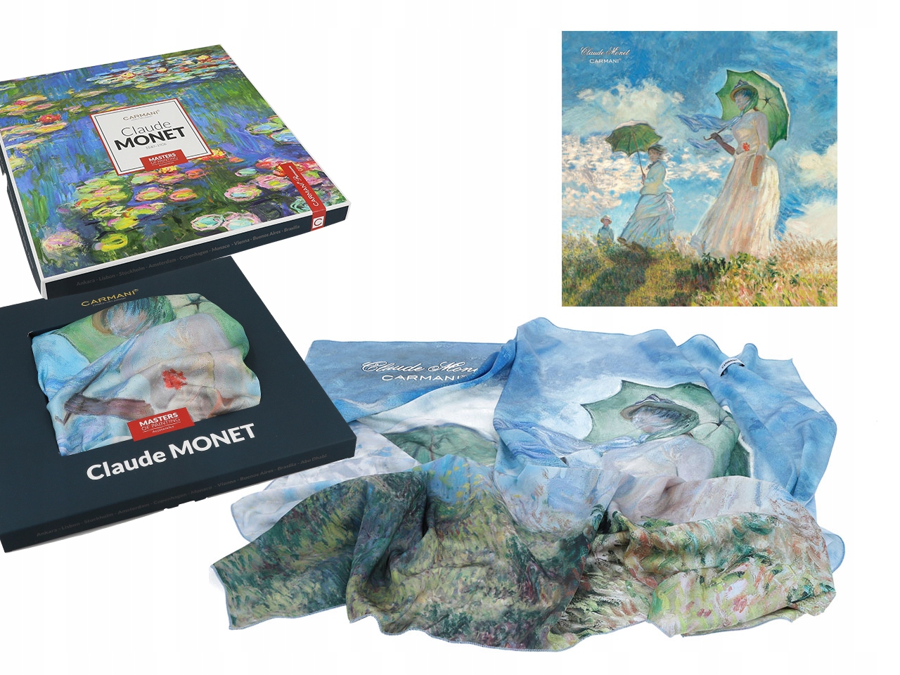 Dámský Šátek Claude Monet Žena S Deštníkem Šátek Dárek