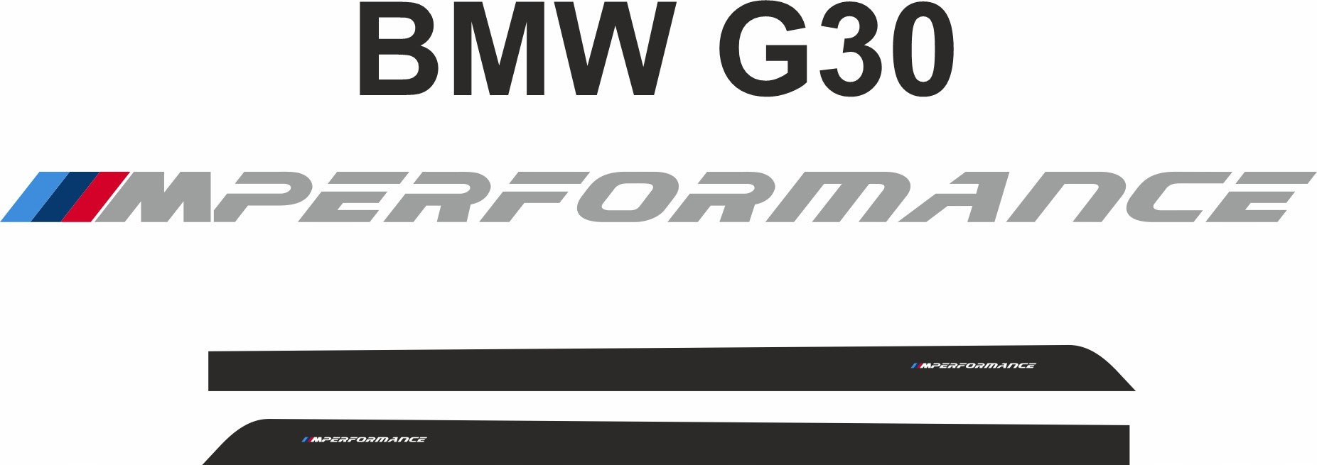 Naklejki Tuningowe BMW G30 MPerformance 3M NOWE